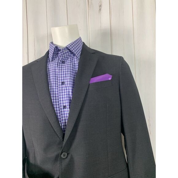 Brooks Brothers Explorer Fitzgerald Fit Mens 44R Blazer Sport Coat Jacket Gray - Picture 5 of 16